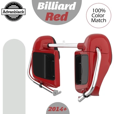Altavoz Advanblack rojo billar carenado ventilado inferior 6,5"" para Harley 2014+ Foto 1 de 4