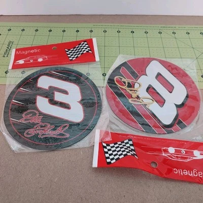 NASCAR Dale Earnhardt Sr. #3 & Dale Jr. #8 coche, refrigerador, caja de herramientas imán Foto 1 de 3