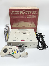 SEGA Saturn Console +3 Games Virtua Fighter 2 Fighters Megamix Fighting Vipers