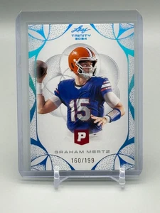 2023 NUMBERED GRAHAM MERTZ /199 TEAL TEXANS ROOKIE QB LEAF TRINITY #44 SSP - Picture 1 of 2