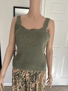 Gap grüner ärmelloser Strickpullover Tank Large gebraucht, in einwandfreiem Zustand - Bild 1 von 6