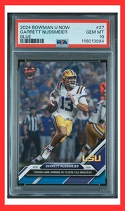 GARRETT NUSSMEIER 2024 Bowman #27 Blue /49 PSA 10 Gem Mint LSU Tigers - Picture 1 of 6