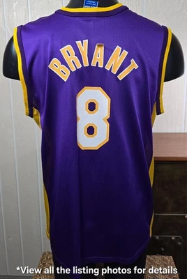 Camiseta De Colección Campeón Los Angeles Lakers Kobe Bryant #8 Oro Púrpura Talla 40 *Nota Foto 1 de 4