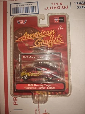 2006 Motor Max American Graffiti 1949 MERCURY COUPE Red w/Chrome Spoke Wheels - Image 1 of 2