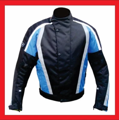 男式摩托车纺织夹克 CE 装甲防水 Cardura 骑行旅游夹克 — 第 1/2 张图片