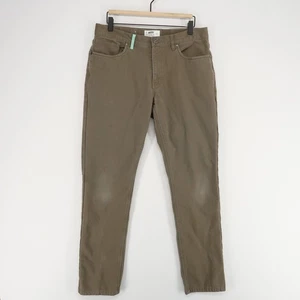 Jetty Mariner Pant Mens 33 Taupe Flannel Lined Stretch Chino Workwear 5 Pocket - Picture 1 of 12