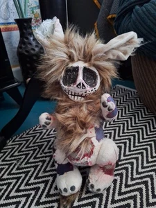 Creepy Teddy Bear, Ooak, Zombie Night Scare Bear, Plushie, Halloween Teddy Bear - Picture 1 of 17