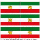 Iran PERSIA, Former Iranian Flag, Persian 40mm Mobile Phone Stickers-Decals x6