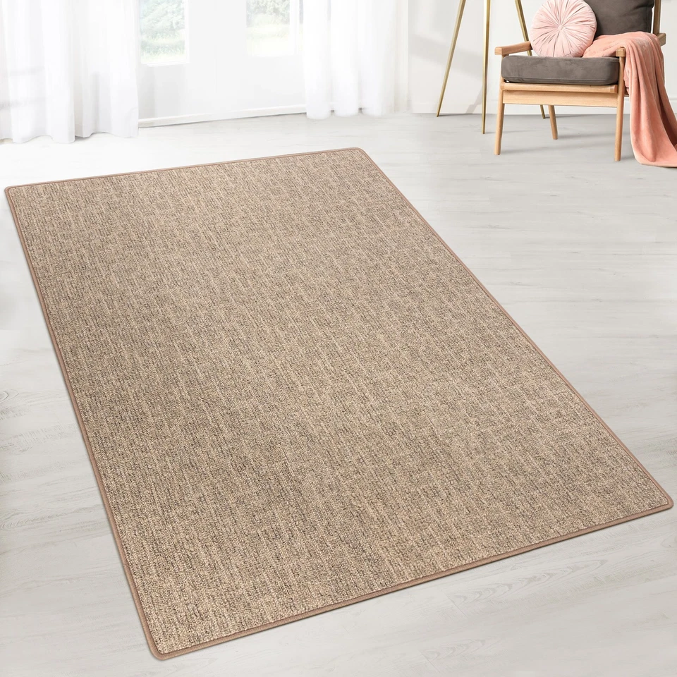 Teppich Alto Meterware - Wohnzimmer Flacher Schlingenflor - Saugroboter geeignet - Bild 1 von 1