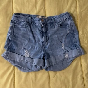 Hollister Women's Ripped High Rise Boyfriend Shorts Size 27 - Picture 1 of 7