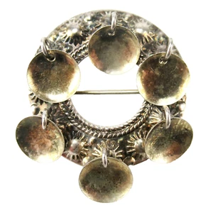 SYLVSMIDJA Hochzeits-Brosche aus 830er Silber Sami Style Sølje Norway Silver - Bild 1 von 4