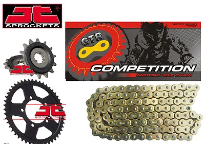 GTR Gold Chain And Sprocket Kit FITS Suzuki GW250 L2 - L6 Inazuma 2012 - 2016 - Image 1 of 4