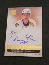 2011-12 UPPER DECK THE CUP RYAN THANG #96 #ed 33/65 ROOKIE AUTO RC GOLD