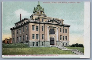 Sheridan County Court House Wyoming WY postcard-D4 - Picture 1 of 2