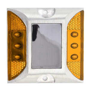 Solar Deck Light 6LED Solar Powered Driveway Light Highway Double Side 5052 HG - Picture 1 of 12