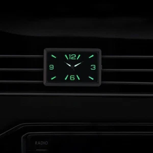 Square Car Clock Air Vent Electronic Quartz Watch Interior Decor Self-adhesive - Picture 1 of 7