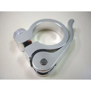 New Old Stock Aluminum Quick-Release Seat Post Clamp Road MTB 31.8 mm Silver - Picture 1 of 1