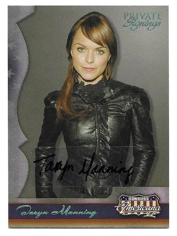 TARYN MANNING  2008 Donruss AMERICANA AUTOGRAPH AUTO  #'d 69/75  HUSTLE & FLOW Cover