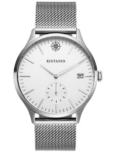 Stratolis Herrenuhr Milanaiseband Silberfarben Saphirglas 5 ATM - Bild 1 von 5