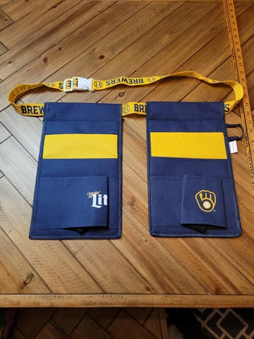 2022 MLB MILWAUKEE BREWERS TAILGATE TOOL BELT SGA MILLER  LITE  BEER HOLDER Cover