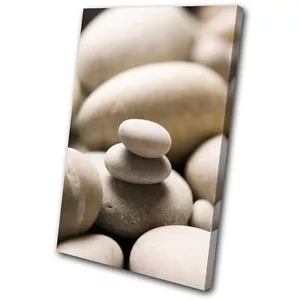Pietre bagno ciottoli SINGOLA TELA ARTE DA PARETE quadro stampa VA - Foto 1 di 1