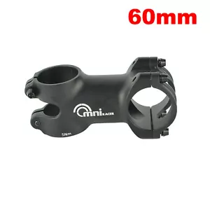 OMNI Racer WORLDS LIGHTEST ULTRA-Lite Alloy Stem: 31.8x60mm JUST 82g!! BLACK - Picture 1 of 8