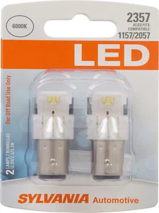 SYLVANIA - 2357 LED White Mini Bulb - Bright LED Bulb (Contains 2 Bulbs) - Picture 1 of 7