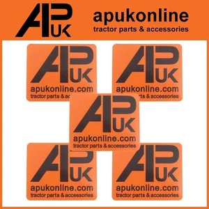 5x APUK Branded Sticker PVC Vinyl Decal Orange Logo Gift Car Tool Box Tractor - Picture 1 of 4