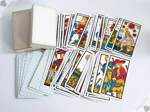 TAROT DE MARSEILLE GAICH BARAJA DE CARTAS DE ADIVINACIÓN GRIMAUD VINTAGE 1973 SIN USAR - Imagen 1 de 3