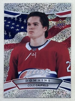 Cole Caufield 2022-23 Upper Deck MVP Domains #NA-5 Montreal Canadiens Card - Image 1 of 2