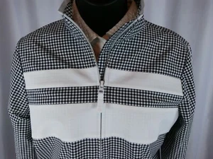 T By Talbots Jacket Small Black/White Checks Full Zipper Front Pockets NWT - Picture 1 of 6