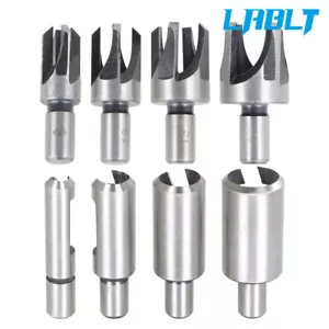 LABLT Kohlenstoffstahl Bohrer Bit Set Holzstecker Dübelmaschine Lochschneider 8 Stck. - Bild 1 von 8