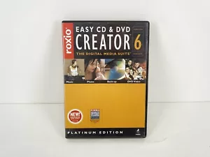 Roxio Easy CD & DVD Creator 6 Platinum Edition With Key - Picture 1 of 3