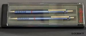 rOtring Tikky metallic Kugelschreiber + Druckbleistift Double Push , blau,selten - Bild 1 von 14