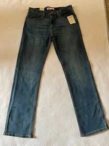Boys Signature Levis Straight Jeans With Adjustable Waist Blue Size 18 Regular  - Picture 1 of 7