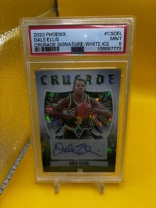 2023-24 Panini Phoenix CS-DEL Dale Ellis White Ice Auto /49 SuperSonics PSA9 - Picture 1 of 3