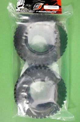 SOFT Rubber 1.9 Tyres ( 2 pcs) for 1:10 RC Crawler may fit Axial SCX CRTY006 - Image 1 of 4