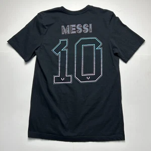 Lionel Messi Jersey T-Shirt Inter Miami Soccer Football adidas Black Sz Small - Picture 1 of 5