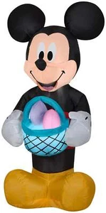 Mickey Mouse inflable soplado por aire Gemmy con cesta de Pascua, 3,5 pies de alto - Imagen 1 de 1