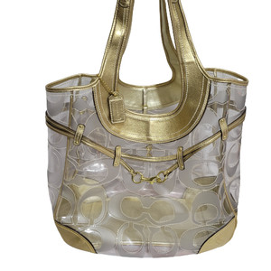 coach clear plastic handbags
