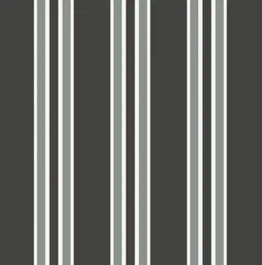 CHARCOAL, GREY, WHITE STRIPED AWNING AUSTRALIAN ADDALONG OUTDOOR CANVAS 220CM - Picture 1 of 3