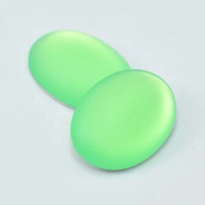 25x18mm Oval Lunasoft Cabochon - Green Apple - Quantity 1 - Luna Lucite Cabochon - Picture 1 of 1