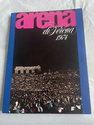 Arena Di Verona, 1974 Programme/Brochure of Events Tosca/Aida/Giselle + 2 Others - Image 1 of 4