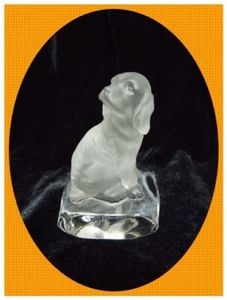 GOEBEL CRYSTAL COLLECTION Hund Spaniel Glas Kristall Bleikristall Figur wie NEU - Bild 1 von 13