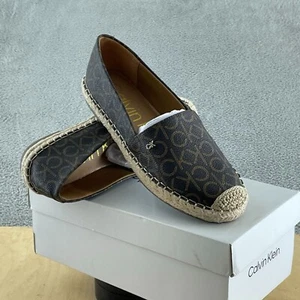 Calvin Klein Women's Popular Flat, Espresso Logo, 7 S046 - Picture 1 of 9