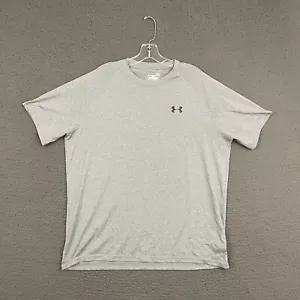 Under Armour T-Shirt Mens Large Loose Fit Gray Activewear Workout Sports Gym - Picture 1 of 8