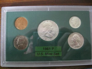 1961 P US Silver Mint Set Brilliant Uncirculated! - Picture 1 of 12