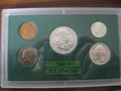 1961 P US Silver Mint Set Brilliant Uncirculated! - Image 1 of 4