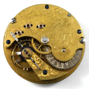 Vintage E.Howard Series VII N Size 15J Hunting Pocket Watch Movement lot.fl - Picture 1 of 4