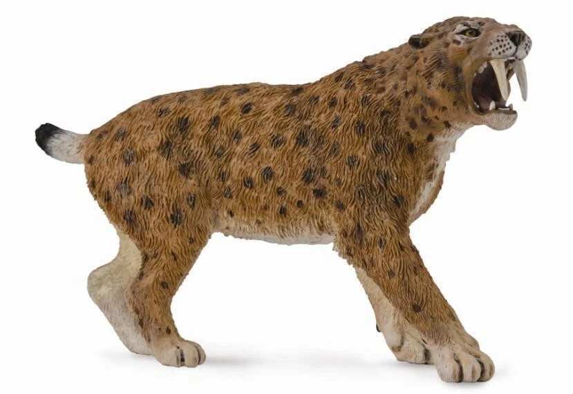 DINOSAURO DINOSAUR COLLECTA SMILODON SMILODONTE TIGRE DENTI A SCIABOLA 88715 - Immagine 1 di 1